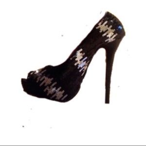 Sequined stiletto